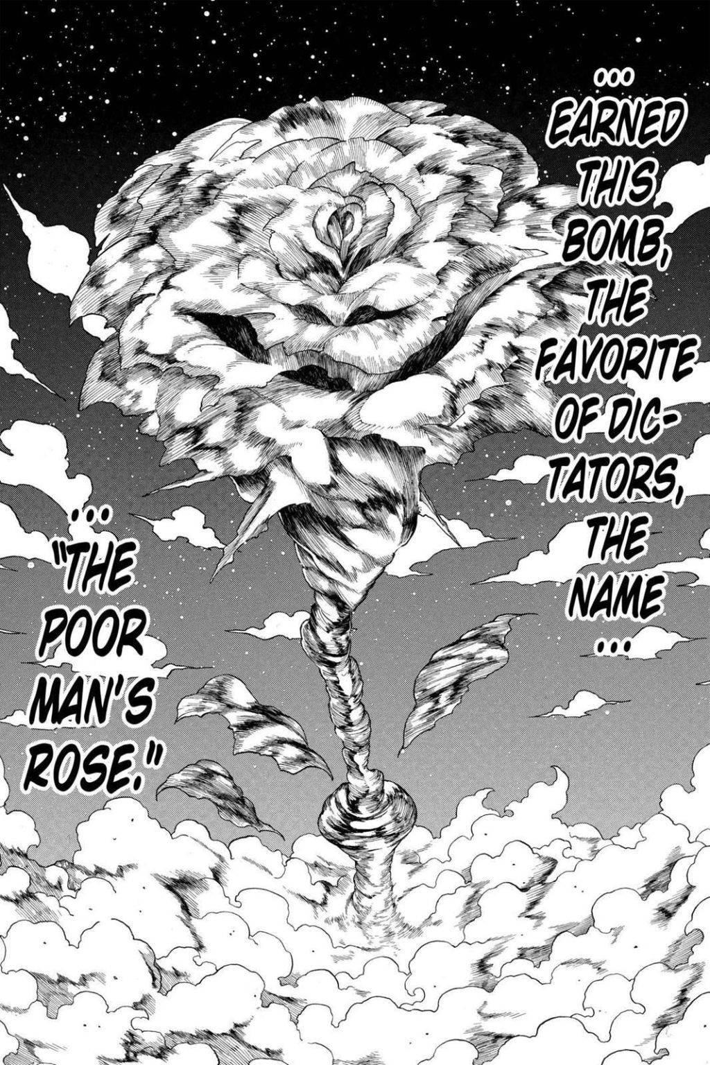 YOSHIHIRO TOGASHI’S “POOR-MAN’S ROSE”- WHY I LOVE THIS NAME FOR A NUCLEAR WEAPON (HUNTERXHUNTER)